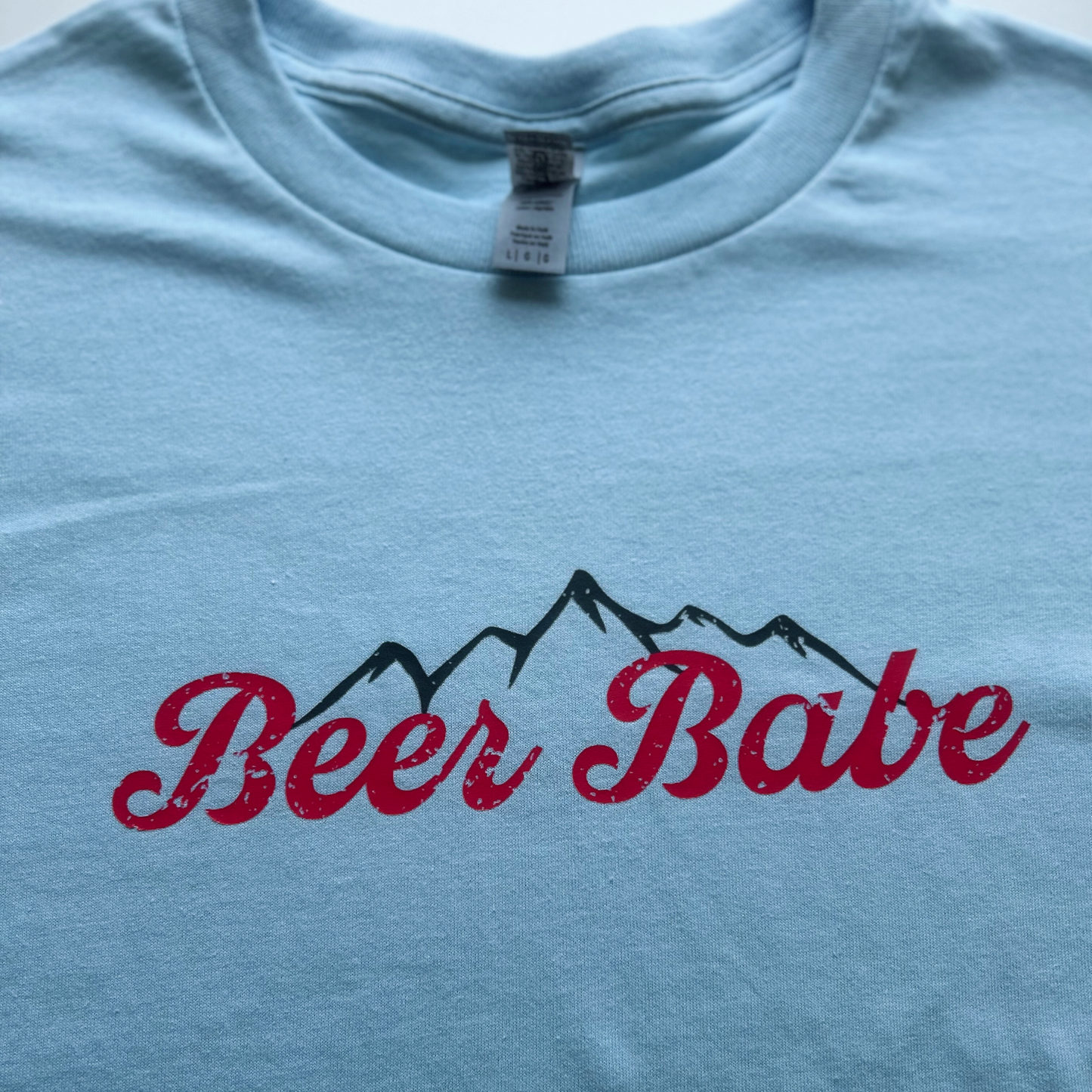 Beer Babe Short Sleeve Essential T Shirt - Blue